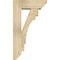 Ekena Millwork Merced Slat Rough Sawn Bracket w/ Offset Brace, Douglas Fir, 6"W x 16"D x 28"H BKT0604X16X28MRC06RDF - alternate 4